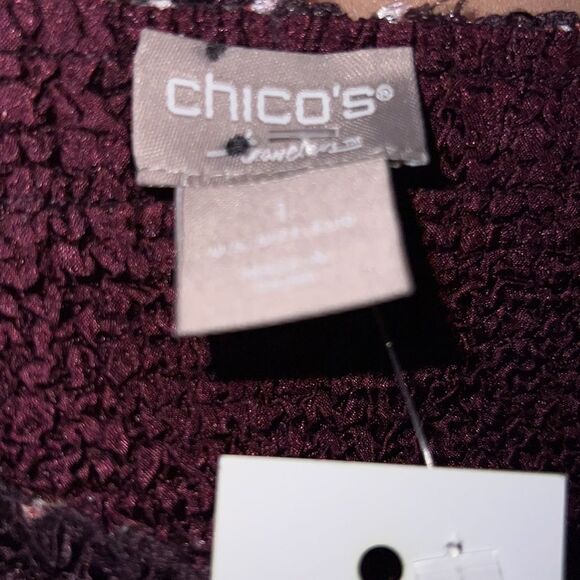 Chico’s NWT🏷 Texture Tweed Tank in purples Size 1 / Medium - Picture 4 of 6